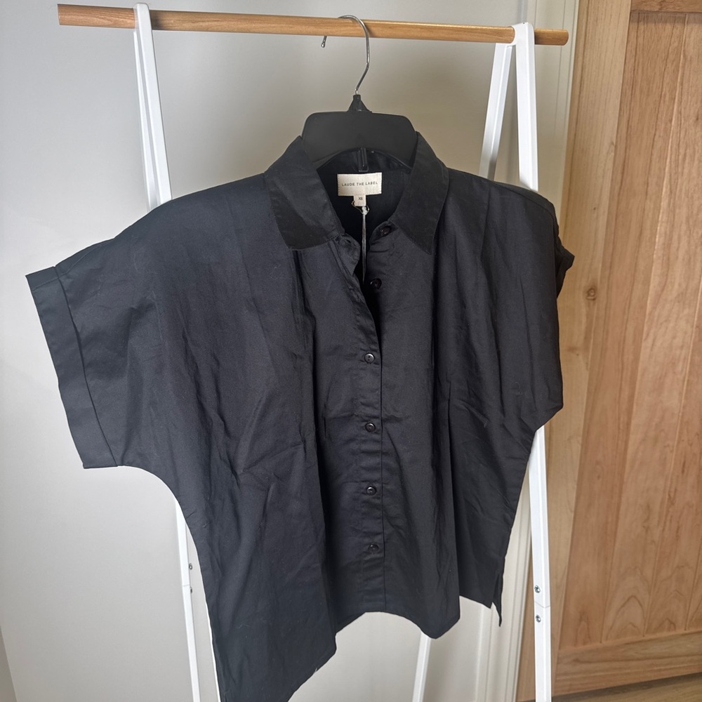 Black Button Down Shirt for Women